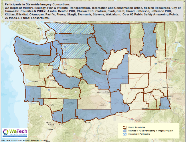 Map of Statewide Imagery