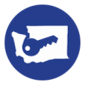 Icon linking to information about access to and support of Washington state online services